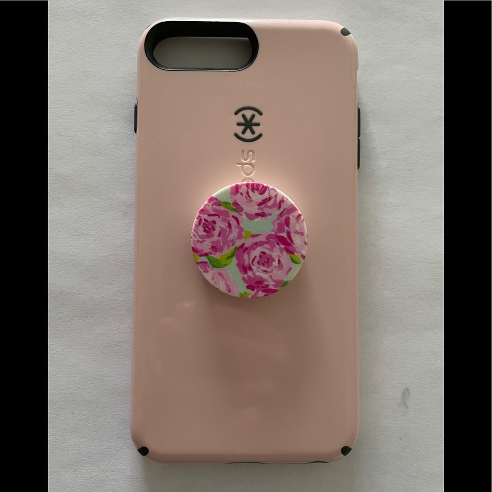 Speck case pink and grey